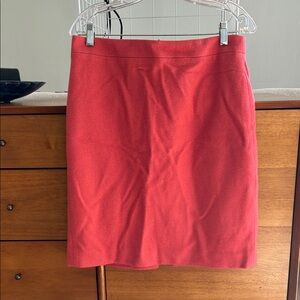 Wool Blend Pencil Skirt